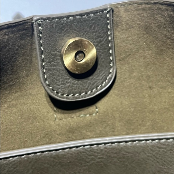 Joy Susan Olive Haze Jillian Hobo Vegan Leather Shoulder Bag Boho Minimalist - Picture 5 of 11